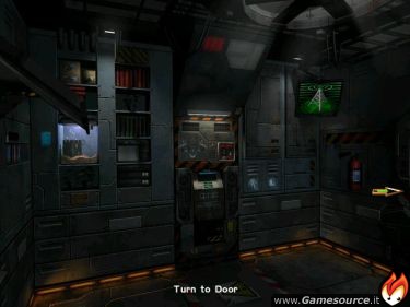 Perfetta dimostrazione di un "Menu interattivo" nel quale il giocatore ha l'apparente abilità di spostarsi all'interno del suo compartimento.